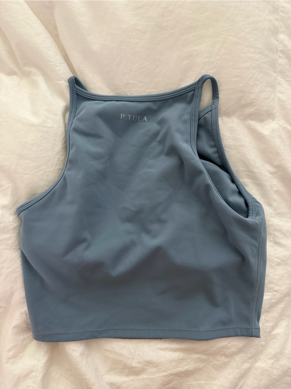 P'tula High-Neck crop top with built-in bra